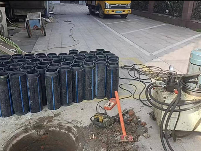 繁昌PE置换管厂家 DN315置换管 非开挖管短管置换